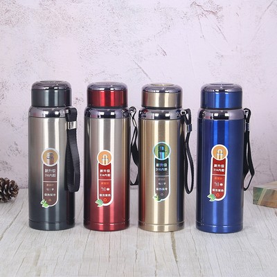 21 Oz. Motivational Water Bottle w/Cord Handle