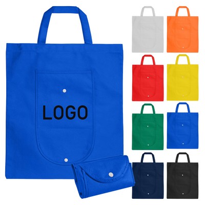 Non-Woven Foldable Bag With Plastic Bottom For Shopping