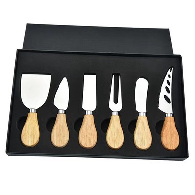 6-Piece Cheese Knives Set with Gift Box