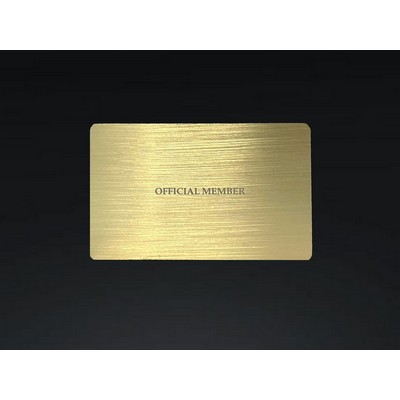 'OFFICIAL MEMBER' Brass Card