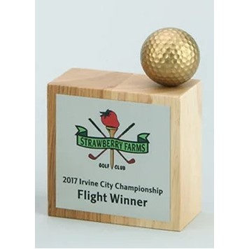 Luna Golf Award, 5 3/4"H