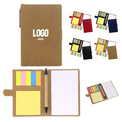 Memo Notepad With Pen In Holder