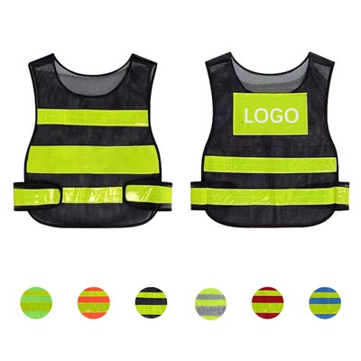 Adjustable Adult Mesh Reflective Safety Vest