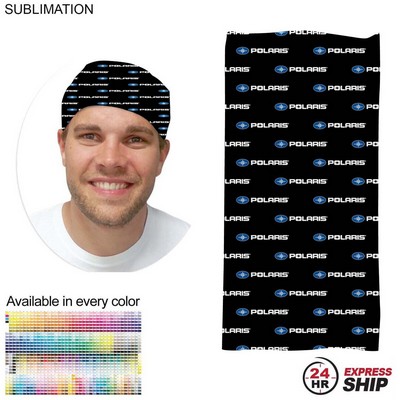 24 Hr Express Ship - Sublimated Multifunction 2-Ply Tubular WINTER Headwear (Fandanna Bandanna)