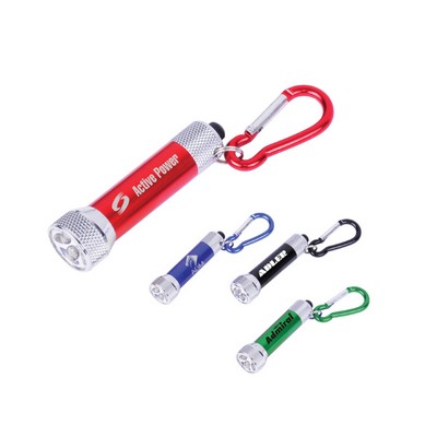 Super Bright LED Flashlight w/Carabiner