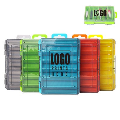 Plastic Lure Packing Case Multi-Fuctional Double Sides Tackle Box