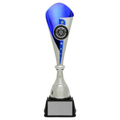 Bruno Cup " Holder Medal - Silver/Blue Award Trophy, 15