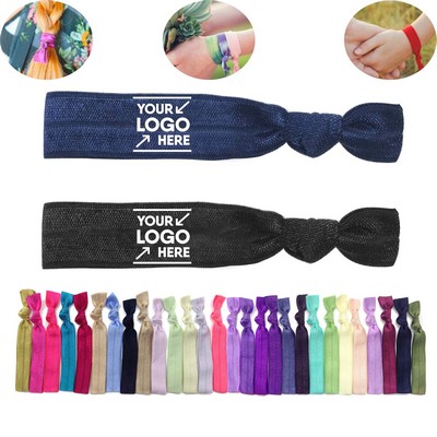 Elastic Ribbon Knotted Hair Ties