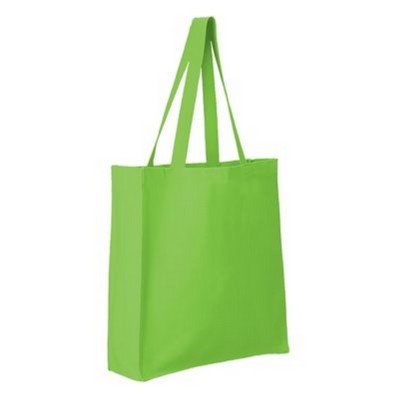 Cotton Canvas Grocery Tote Bag