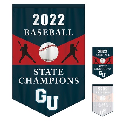 4' x 6' Championship Banner Single Sided V-Cut