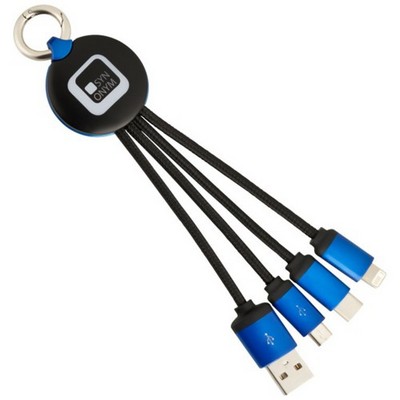 LED Logo Multi-Port Charging Cable