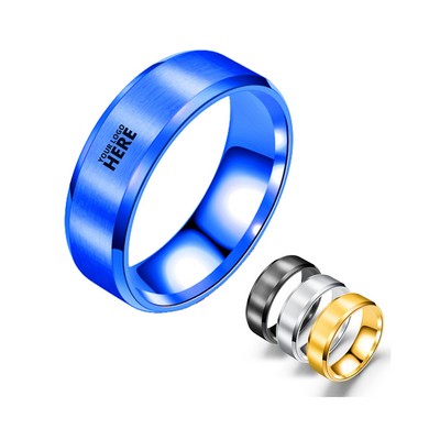 8mm Stainless Steel Ring