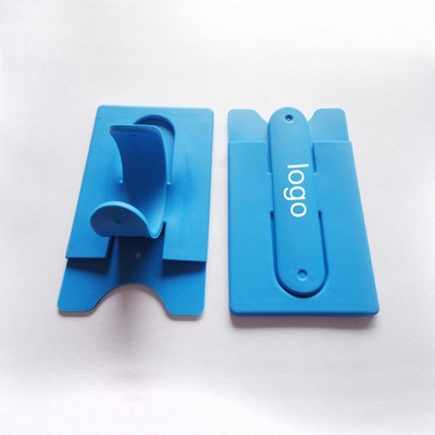 Silicone U-Shaped Phone Kickstand & Wallet