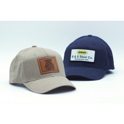 Outdoor Cap BCT-600 Structured Brushed Twill Solid Back Hat with Patch of Choice