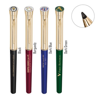 Empire Collection - Garland® USA Made Felt Tip Pen | Gloss Barrel | Gold Cap & Accents