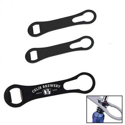 Dog Bone Style Steel Opener with Pour Spout Remover