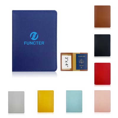 Passport Holder PU Leather Passport Cover for Travel