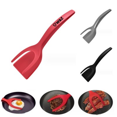 2 In 1 Egg Spatula Tongs