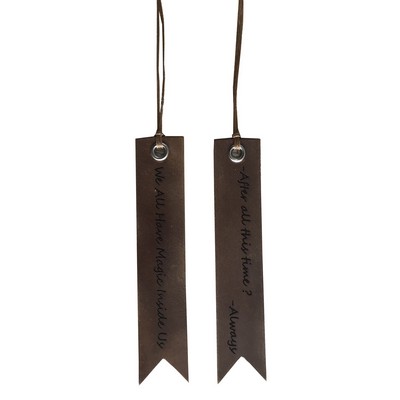 Vintage Genuine Leather Bookmark