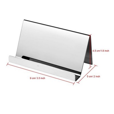 Sleek Stainless Steel Business Card Holder Professional Elegance