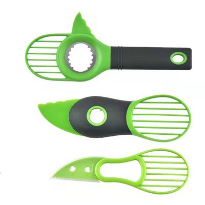 "Versatile 3-in-1 Avocado Slicer Tool for Effortless Preparation"