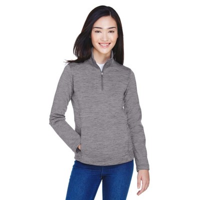 Devon & Jones Ladies' Newbury Mélange Fleece Quarter-Zip