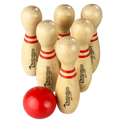 Wooden Bowling Set