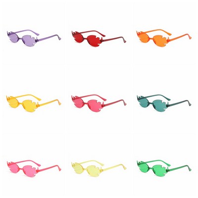 Flame Shaped Frameless Sunglasses