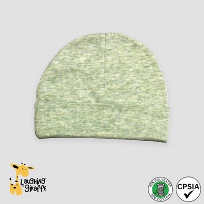 Baby Beanie Hat Sage Heather 65% Polyester 35% Cotton- Laughing Giraffe®