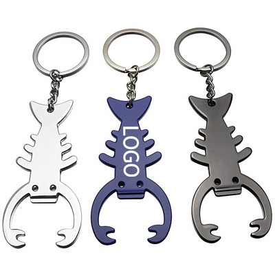 Lobster Beer Bottle Opener Tool Key Tag Ring Accessories