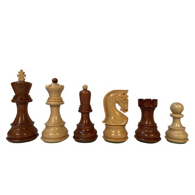 Zagreb Chess Pieces, Acacia and Boxwood, 3.75 in. King