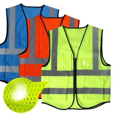 Breathable Reflective Vest Safety Workwear