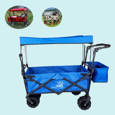 Folding Beach Wagon with All-Terrain Wheels