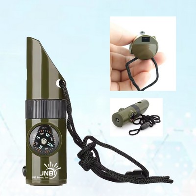 7 in 1 Outdoor Survival Whistle Tool