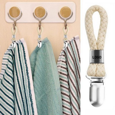 Towel Clip With Cotton Rope