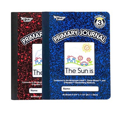 Primary Journal Composition Notebooks - 80 Sheets, 2 Colors (Case of 4