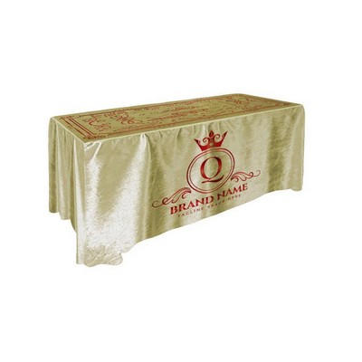 8' Custom Printed Velvet Table Throw - All Over Print