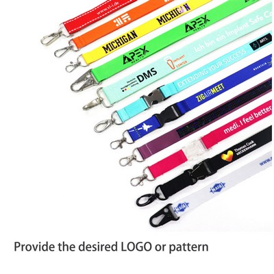 ID Badges Assorted Colors Badge Lanyards Swivel Hook Clip