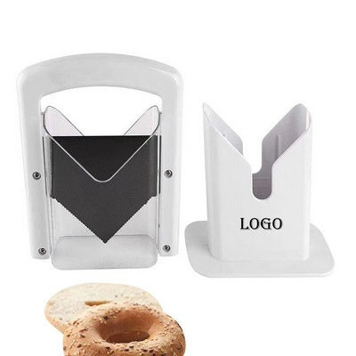 Bagel Slicer Stainless Steel Kitchen Guillotine Cutter