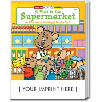 A Visit to the Supermarket Coloring Book Fun Pack