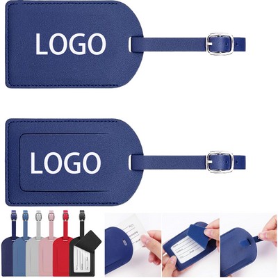 Pu Leather Luggage Bag Case Tags Name Id Labels Privacy