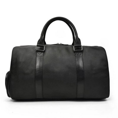 The Endre Weekender Vintage Leather Duffle Bag (20.4"x12.6"x11.8")