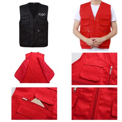 Multi-Pocket Work Vest