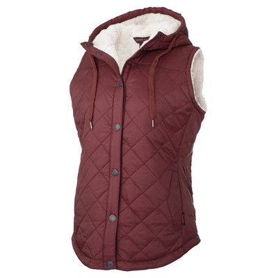 Tough Duck Women's Quilted Sherpa Lined Vest