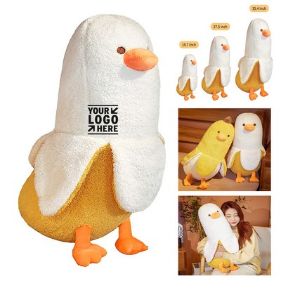 12 Inch Banana Duck Plush Toy Cute Plushie Hugging Plush Pillow