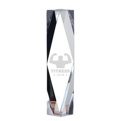 Crystal Diamond Pillar Trophy