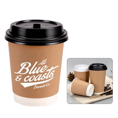 10oz Disposable Coffee Cup with Lid