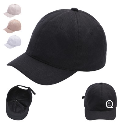 Solid Color Short Brim Baseball Cap