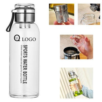 32 Oz Sport Glass Water Bottle