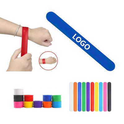 Silicone Slap Bracelets Rubbber Slap Wristband